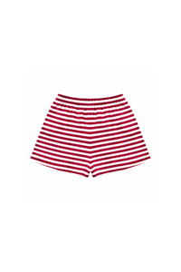 Women's Fall Fleece Stripe Color Block Drawstring Shorts