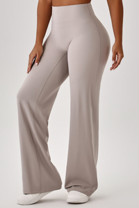 Women's Athletic High Waist V-Lift Hip Wide Leg Yoga Pants