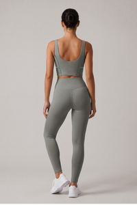 Women's Yoga Set:U-neck Bra And High Waist Leggings