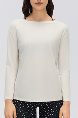 Women's Lightweight Back-Tie Convertible Long-Sleeve Top