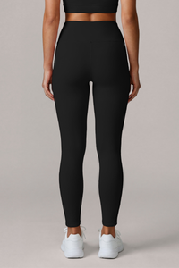 Women’s High-Waisted Side Mesh Perforation Yoga Leggings