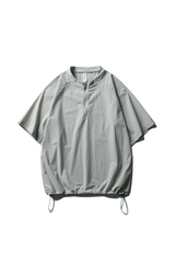 Unisex Lightweight Half Zip Stand Collar Quick Dry T-shirt