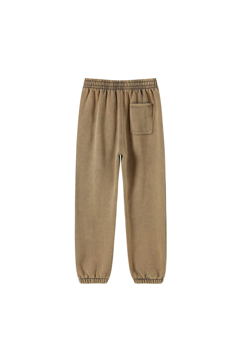 Unisex Fall Fleece Wax Dyed  Vintage Athletic Jogger