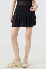 Women's  Multi-Color Lightweight A-Line Tiered Sports Skort