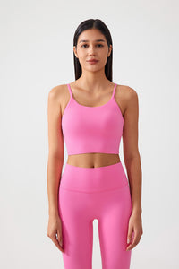 Women Gathering Anti-Shock One Cup Back Fitness Yoga Exercise Camisole Top