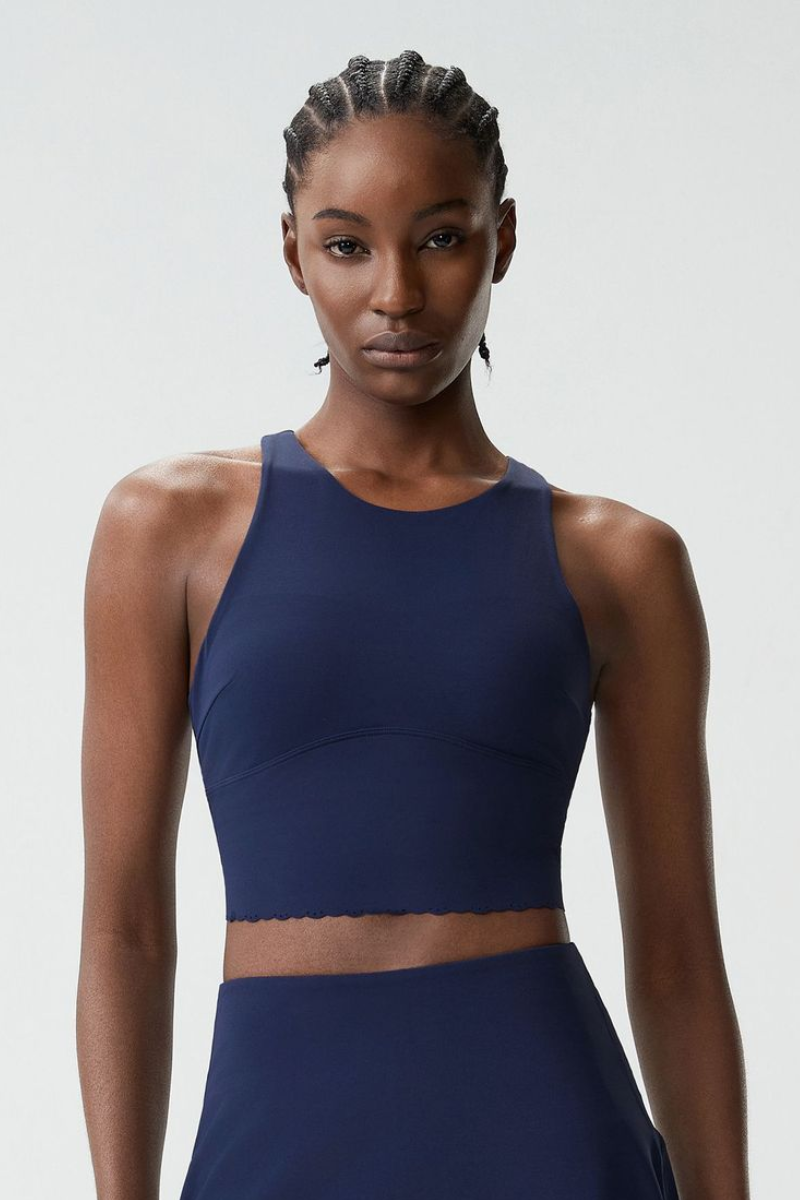 Women's Floral Center Yoga Sports Tank Top