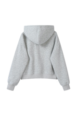 Women's Fall Cropped Relaxed Solid Sports Hoodie