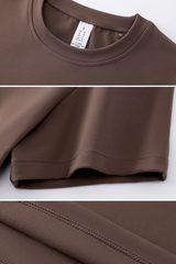 Women's Summer Solid Slim-Fit Breathable Sports T-shirts