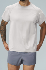 Men's Raglan Sleeve Quick Dry Sports Short Sleeve T-Shirt