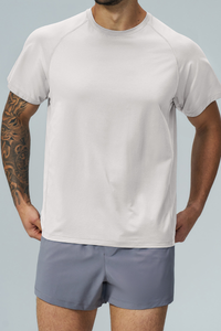 Men's Raglan Sleeve Quick Dry Sports Short Sleeve T-Shirt