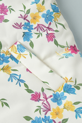 Women's floral pattern cotton jacket.