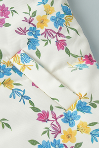 Women's floral pattern cotton jacket.