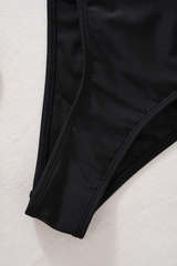 Women's Solid Pleated Side Drawstring Sexy Swimsuit