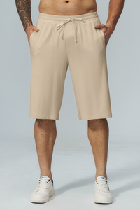 Men's Soft Drawstring Relaxed Fit Knee-Length Casual Shorts
