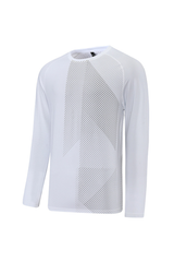 Men's Crew Neck Textured Athletic Long Sleeve T-shirt