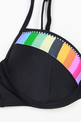 Women's High Waist Bikini - Quick Dry Gradient 4-Color Suit