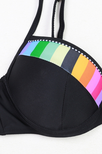 Women's High Waist Bikini - Quick Dry Gradient 4-Color Suit