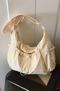 Women's Drawstring Multi Pocket Hobo Shoulder Bag