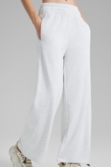 Women's Fall Elastic Waistband Drawstring Hem  Straight Leg Pants