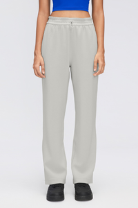 Women's Air Layer Elastic Toggle Wide Leg Athletic Pants