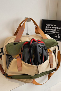 Color-Block Multi-Pocket Large Capacity Travel & Fitness Bag