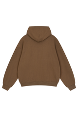 Unisex Fall Relaxed Drop Shoulder Full Zip Hooded Jacket