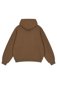 Unisex Fall Relaxed Drop Shoulder Full Zip Hooded Jacket