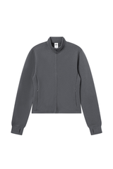 Women's Fall Half-High Neck Finger Cuffs Slim Fit Jackets
