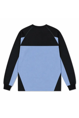 Men's Fall Color Block Raglan Long Sleeve Sports Jersey