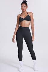 Women's Seamless Sports Bra Athletic Leggings Two-Piece Set