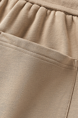 Unisex Solid Straight Shorts - Loose Drawstring Gym Shorts