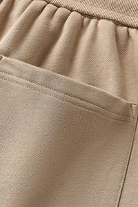 Unisex Solid Straight Shorts - Loose Drawstring Gym Shorts