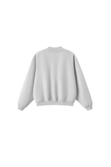 Unisex Fall Streetwear Boxy Mockneck Sweatshirt