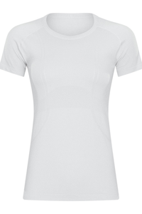 Women Seamless Round Neck Short Sleeve Sport T-Shirt