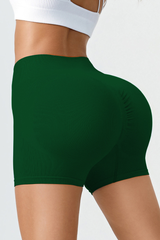 Women's High-Waisted Pleated Buttocks Lift Sculpting Short