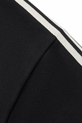 Men's 350g Color Block Side Stripe Ribbed Cuff Hoodie