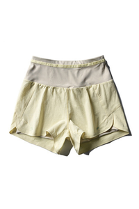 Women's Wide Waistband Running Shorts with Built-in Liner