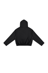 Men's Fall Boxy Cropped Kangaroo Pocket Drop-Shoulder Hoodie