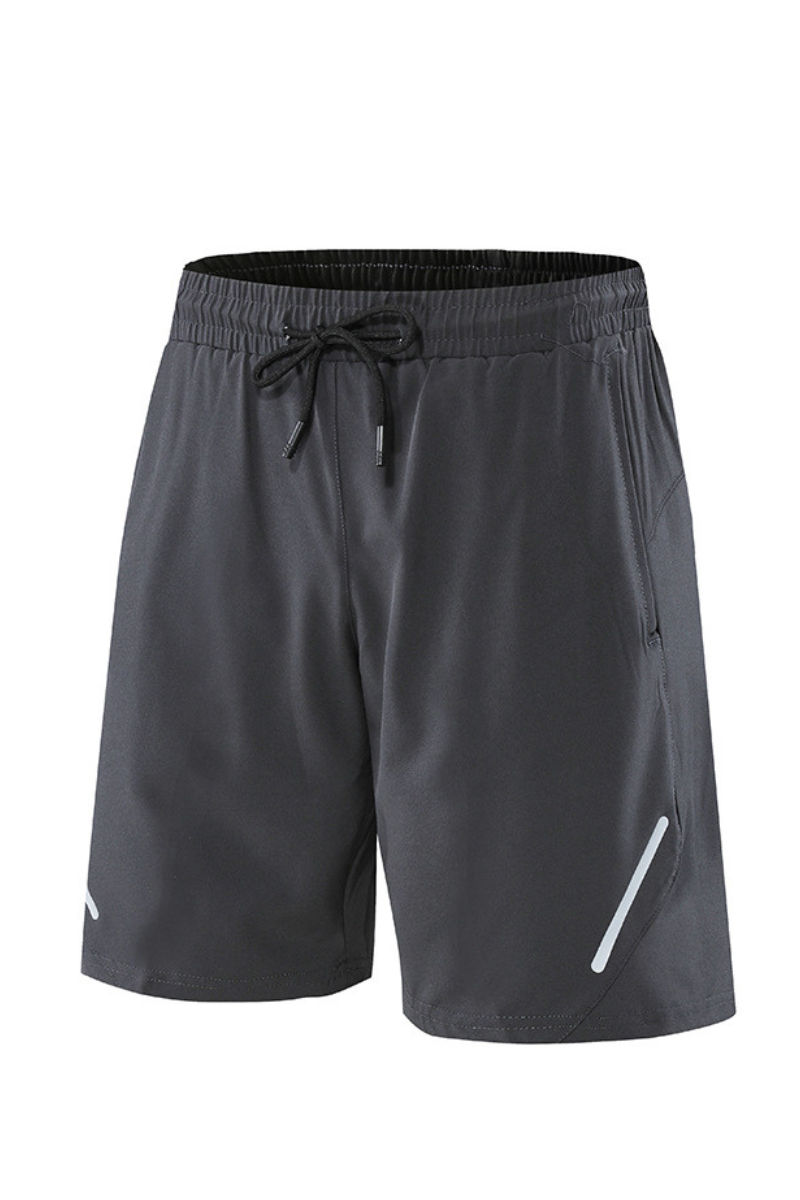 Men's Casual Quick Dry Reflective Stripes Sports Shorts