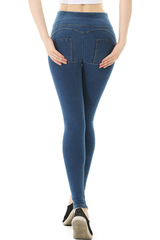Women's Stretchy Double-Button High-Rise Skinny Pants