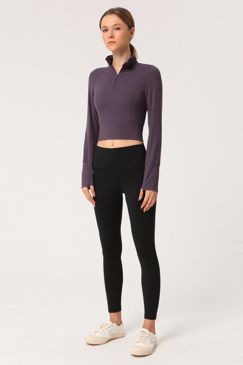 Half Zipper Sport Long Sleeve Top