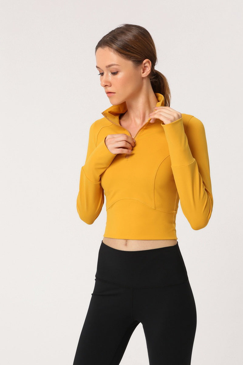 Half Zipper Sport Long Sleeve Top