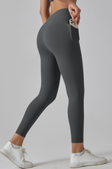 Women's High-Intensity Naked Feel Tight Pocket Yoga Leggings