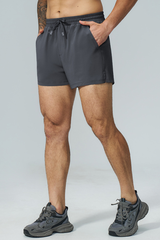Men's Soft Breathable Athletic Shorts With Built In Liner
