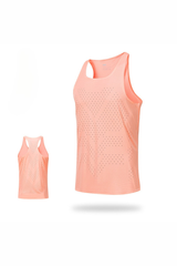 Men's Summer Lightweight Racerback Breathable Mesh Running Tank Top