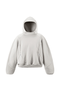 Unisex Fall  Fleece Drawstring Hem Zipper Pocket Hoodie
