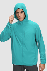 Men's Lightweight Water-Resistant Sports Hooded Jacket