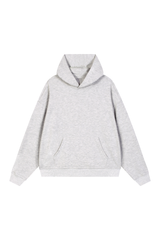 Unisex Fall Boxy Fit Waffle Texture Pullover Relaxed Hoodie