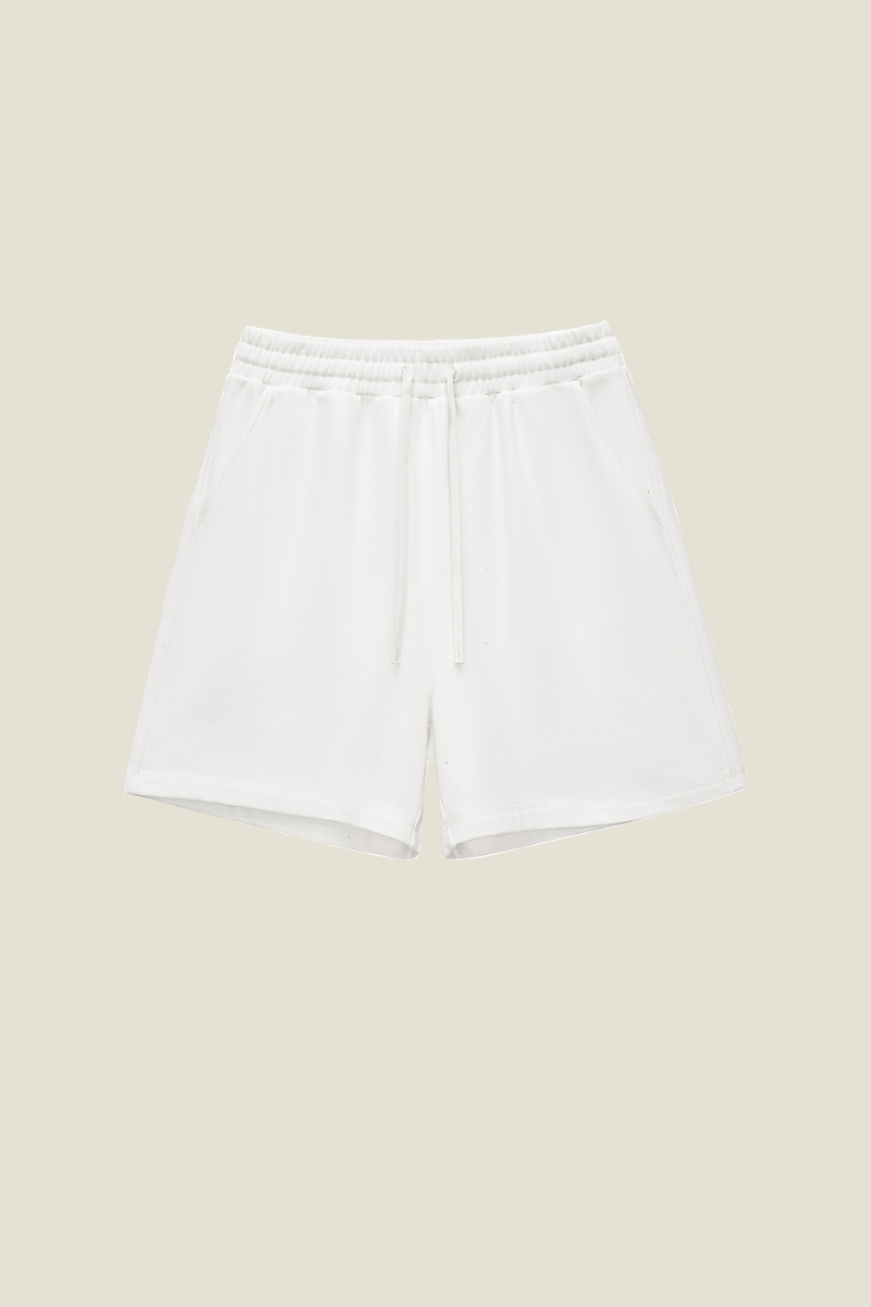 Unisex Washed Gradient Shorts - Side Pocket Straight Drawstring