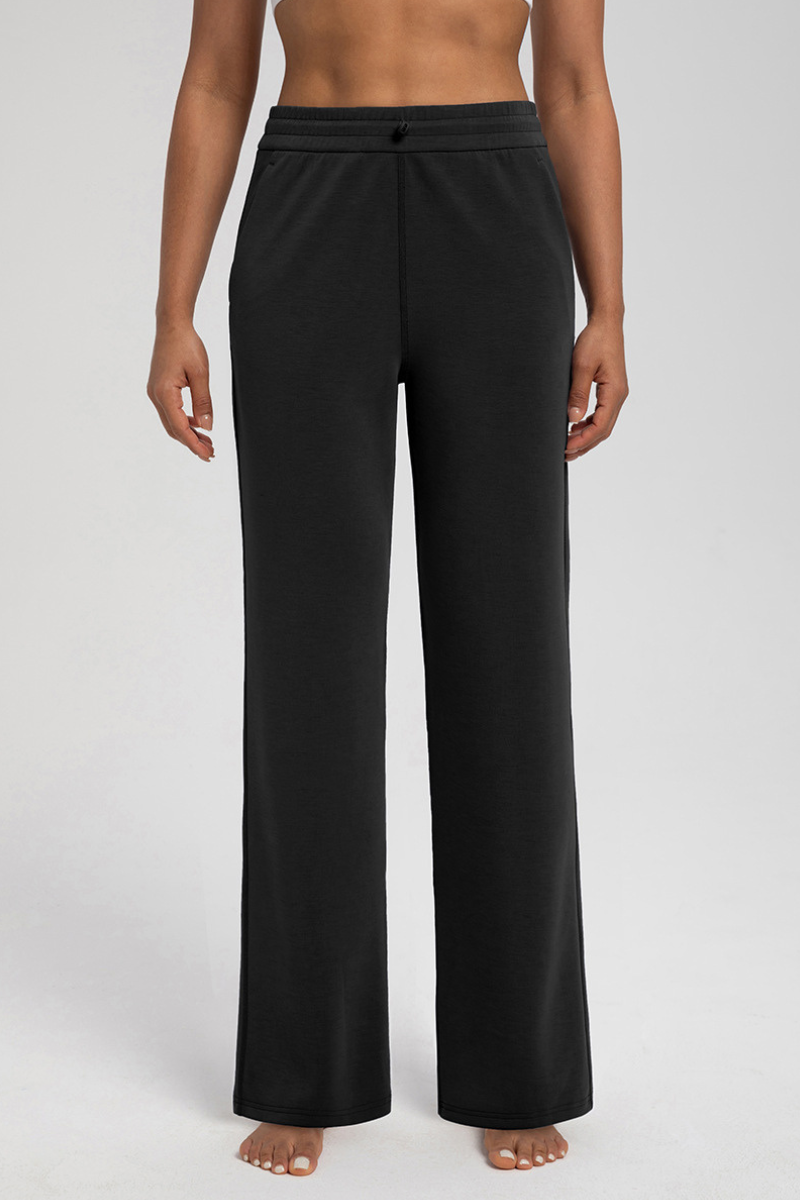 Sand-washed air-loft yoga long pants